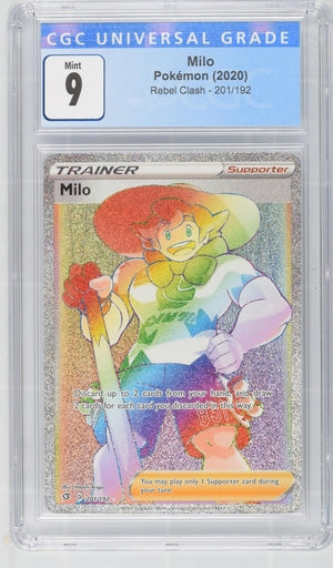 milo pokemon card CGC (9) Milo #201/192