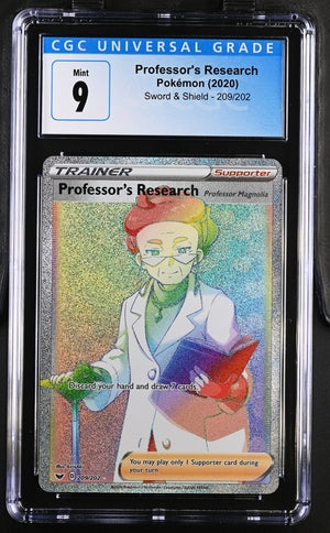 CGC (9) Professor's Research #209/202 - Sword & Shield (#3868990015)