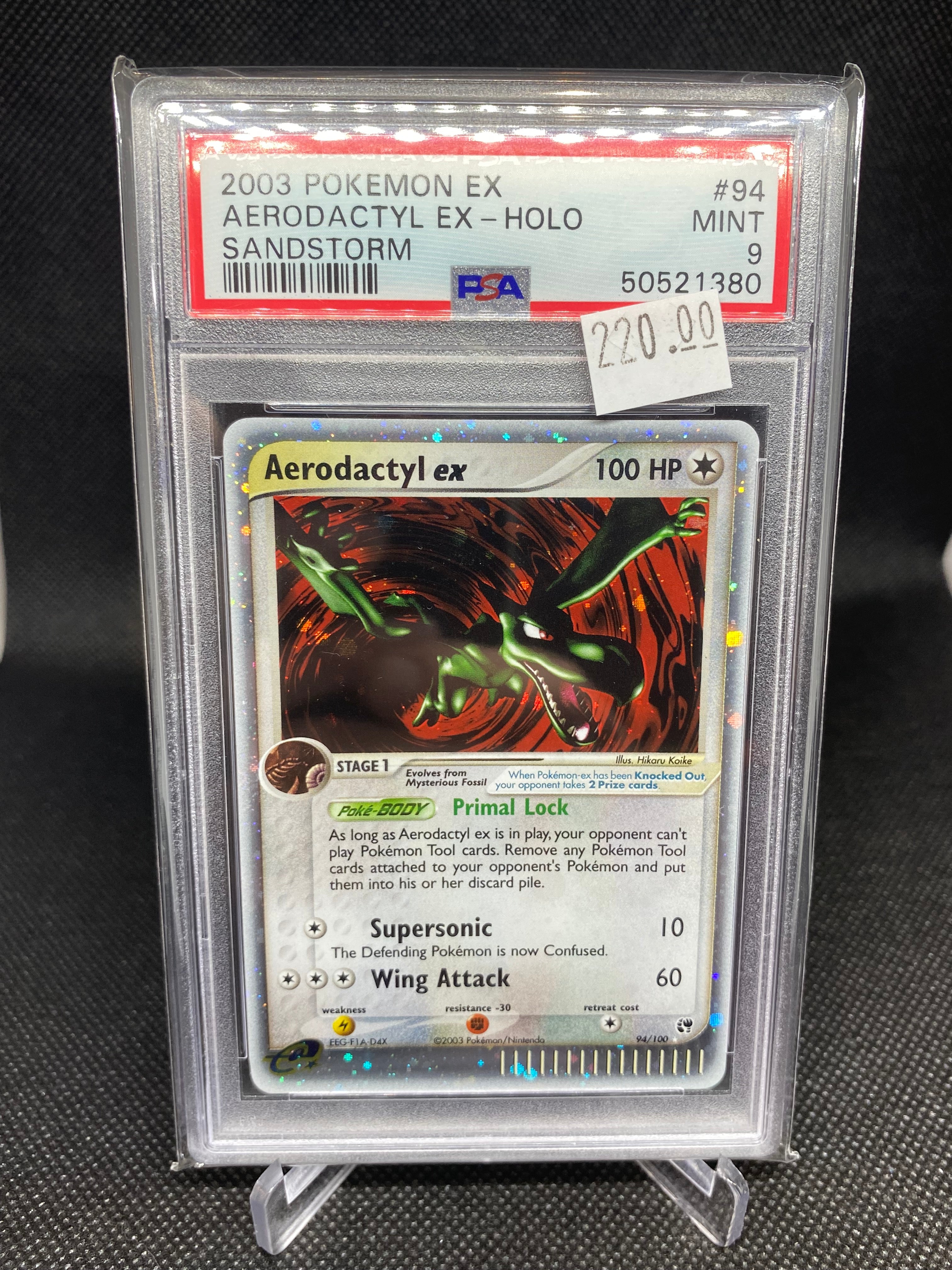 pokemon cards aerodactyl ex PSA 9 MINT Aerodactyl ex 94/100