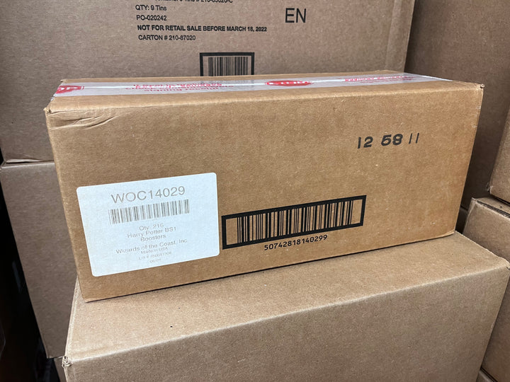 (Factory Sealed Case of 6) Harry Potter TCG: Base Set Booster Box (2001) (Wizards of the Coast - WOTC)