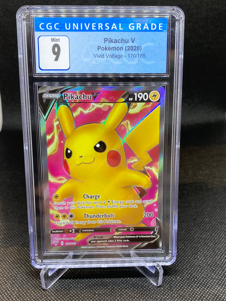 CGC 9 MINT Pikachu V 170/185 - Vivid Voltage 2021
