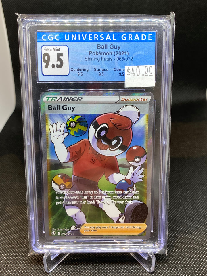 CGC 9.5 GEM MINT Ball Guy 065/072 - Shining Fates 2021