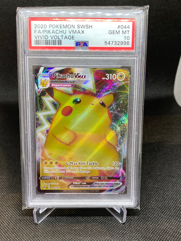 PSA 10 GEM MINT Pikachu VMAX 044/185 - Vivid Voltage 2021