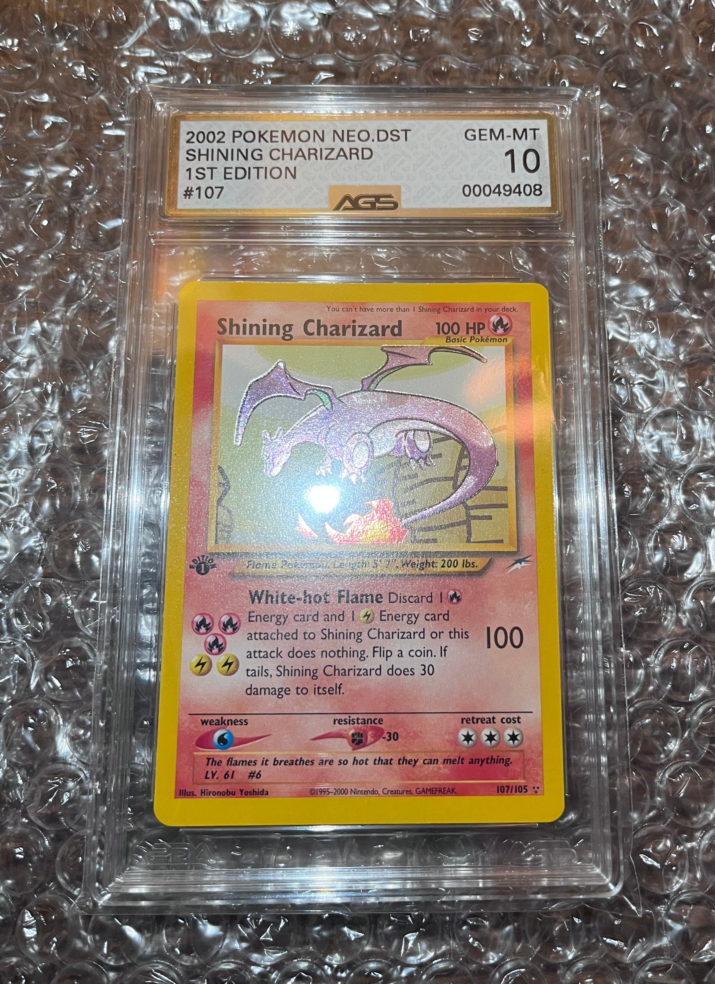AGS (GEMMT 10) Shining Charizard 107 Neo Destiny (1st Edition) (0