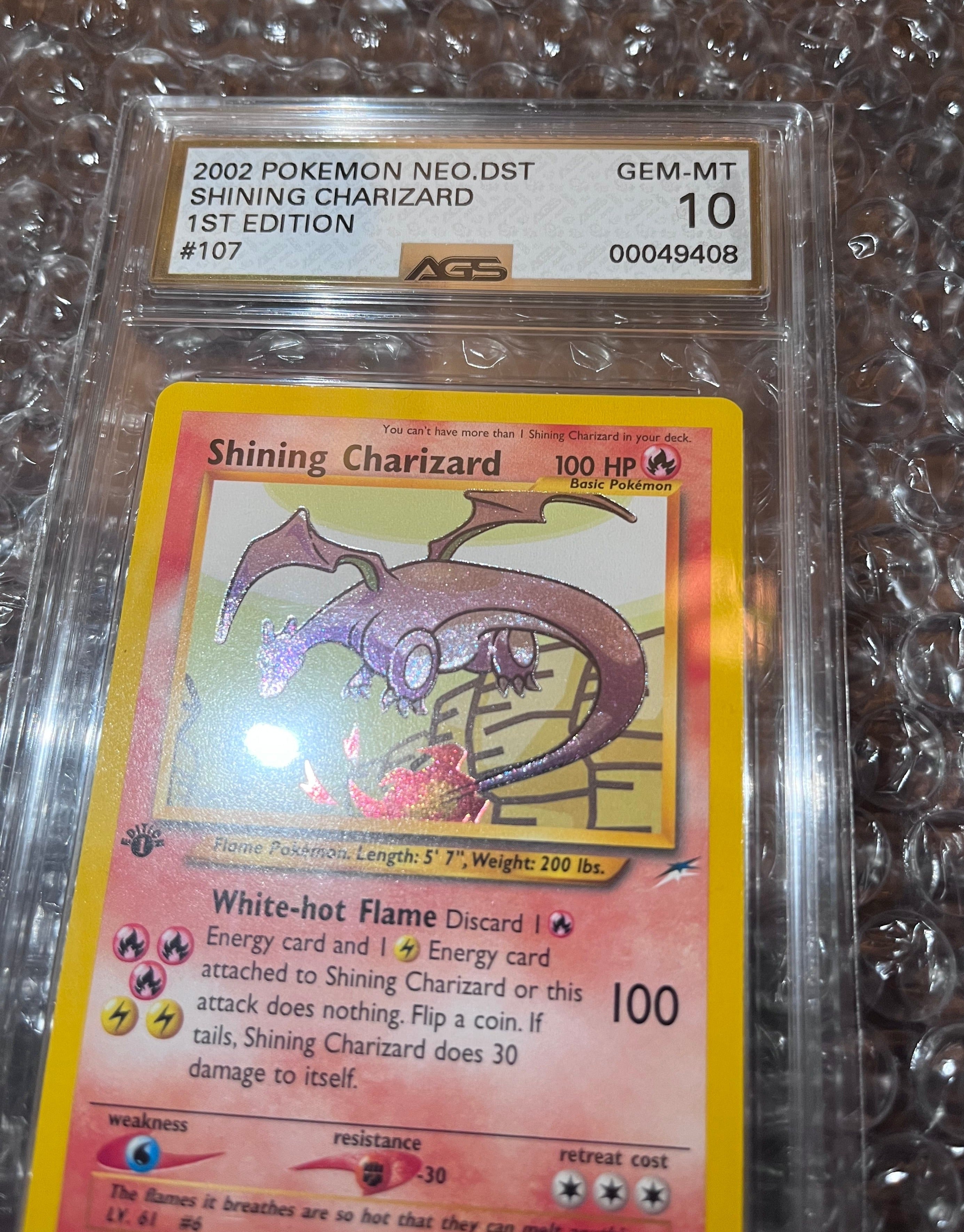 AGS (GEM-MT 10) Shining Charizard #107 - Neo Destiny (1st Edition) (#0 ...