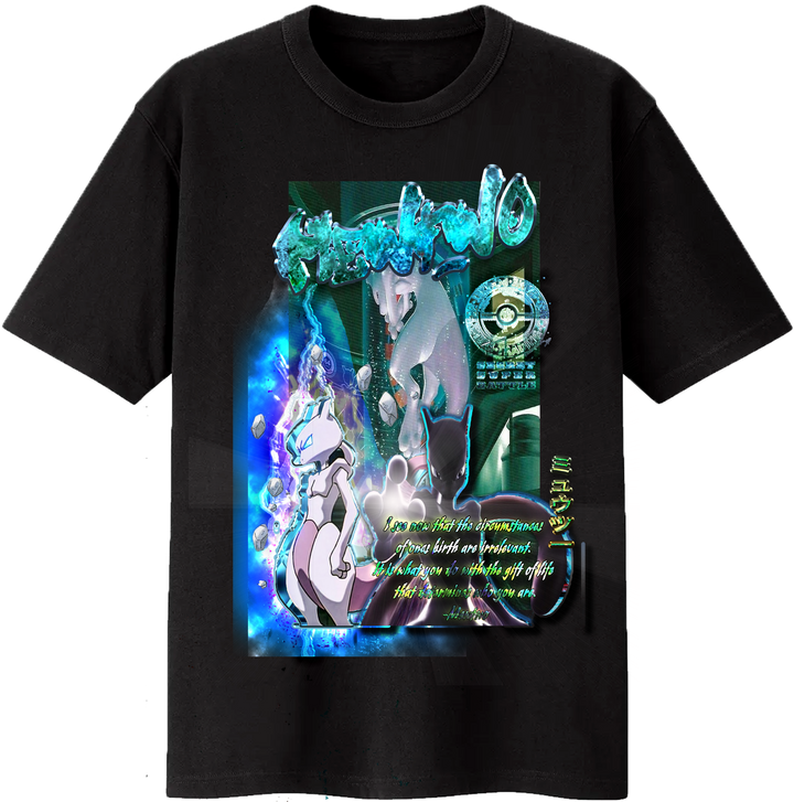 Mewtwo - Mewtube Short Sleeve T-Shirt - Black