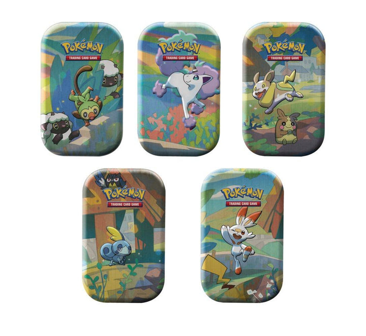 Galar Pals Mini Tins - 1 XY EVOLUTIONS PACK + 1 SWSH BASE SET PACK!