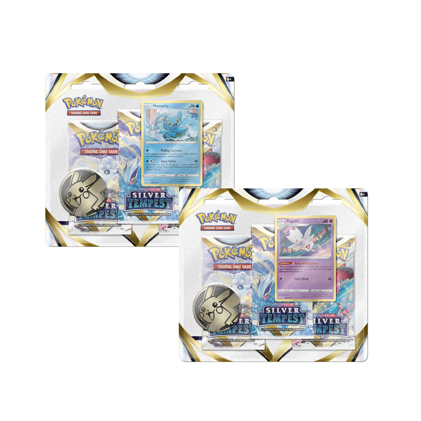 Silver Tempest 3-Pack Blister Packs & Cases