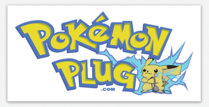 Pokemon Plug Logo Vinyl Stickers