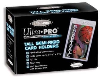 Ultra-Pro Tall Semi-Rigid Card Holders - 200 Count
