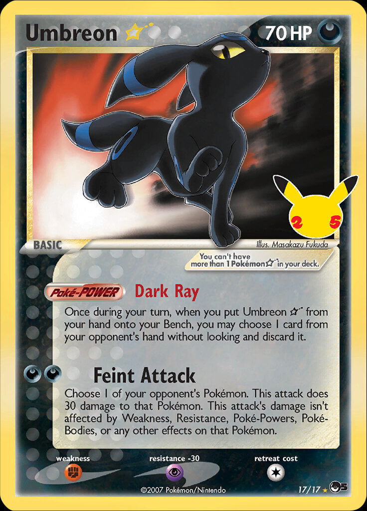 Umbreon Star (17/17) [Celebrations: Classic Collection]