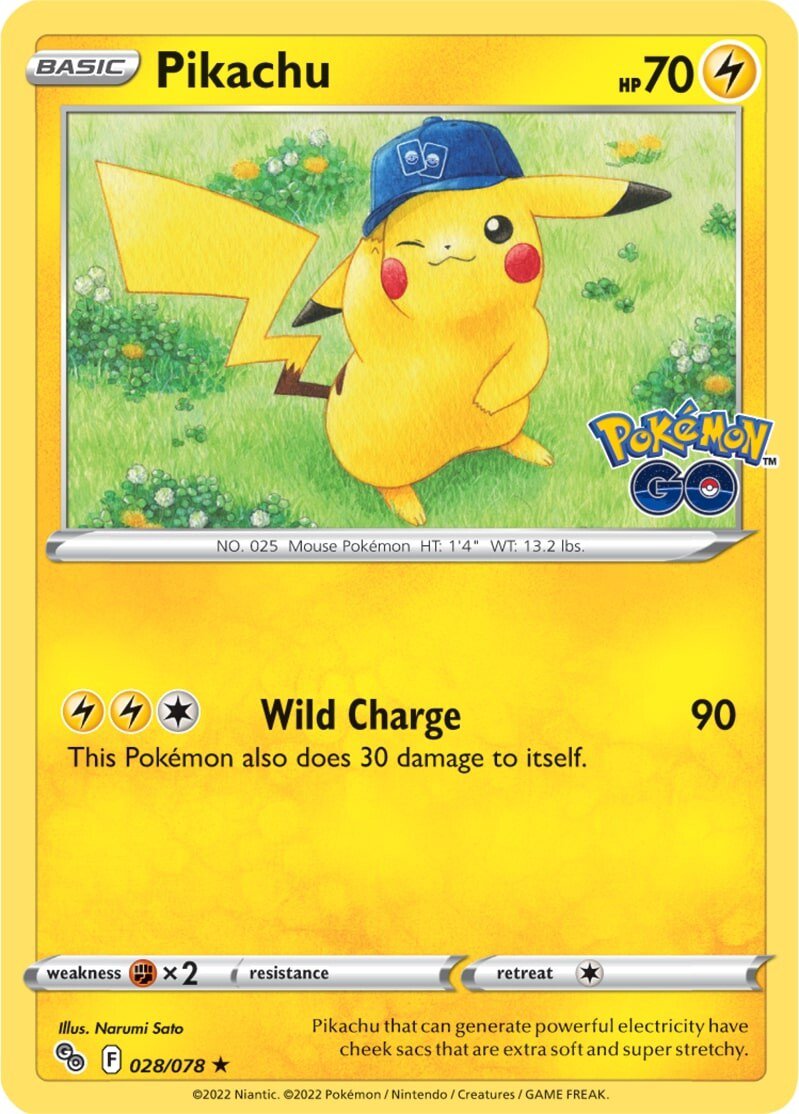 FREE w/ Purchase* (EN PROMO CARD PIKACHU) Pikachu (028/078) [Pokémon G