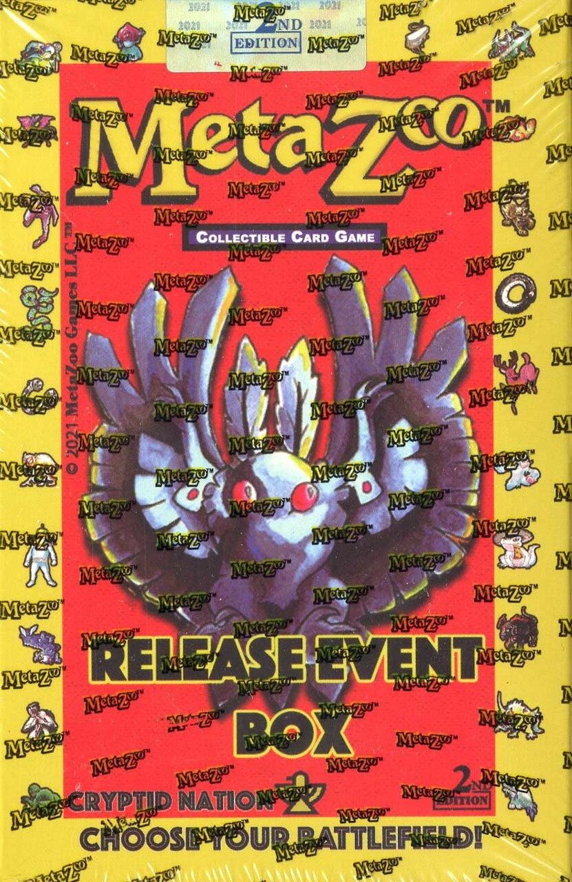 MetaZoo: Cryptid Nation Release Event Box (2nd Edition) Pokemon Plug MetaZoo: Cryptid Nation Release Event Box (2nd Edition) Pokemon Plug
