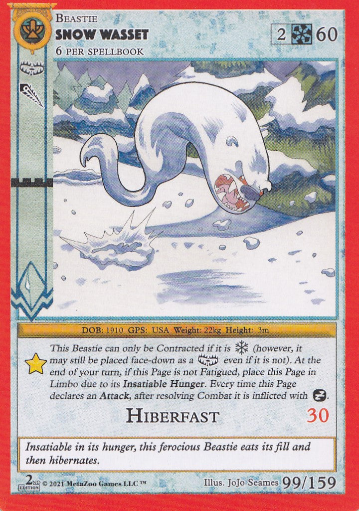 Snow Wasset [Cryptid Nation Second Edition]