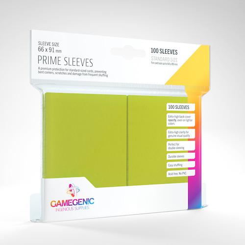 Game Genic DP - Prime Sleeves, Multiple Colors - Pack of 100
