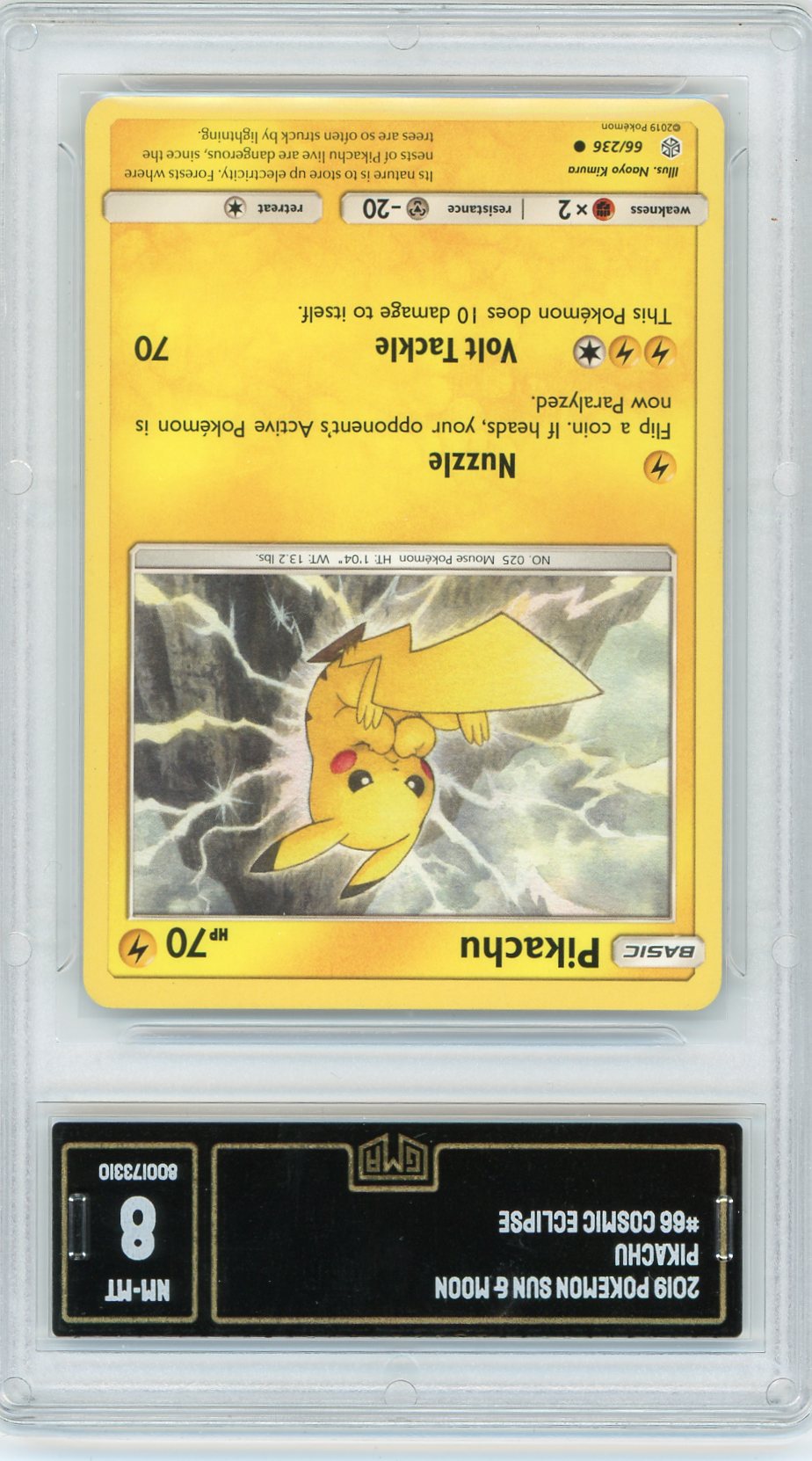 GMA 8 NM-MT Pikachu 66/236 - Cosmic Eclipse 2019