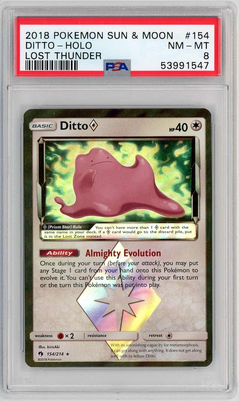 Ditto - PSA Graded Pokemon Cards - Pokemon