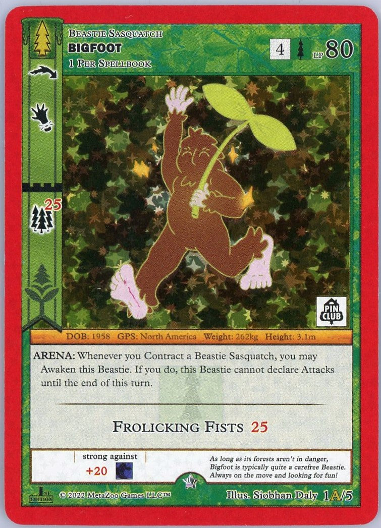 Bigfoot (1A/5) (Alternate Art) [Wilderness Mystery Collection - Pin Club]