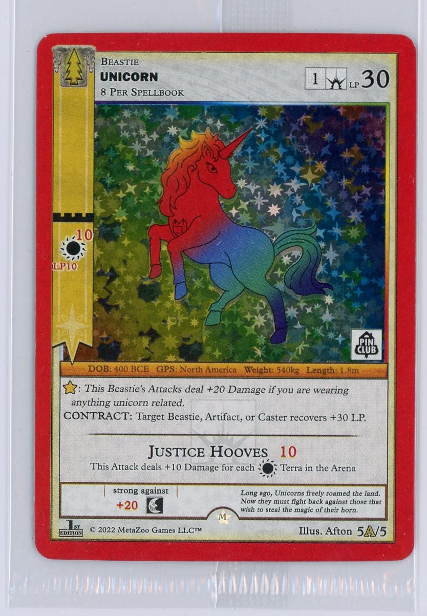 Unicorn (5A/5) (Alternate Art) [Wilderness Mystery Collection - Pin Club]