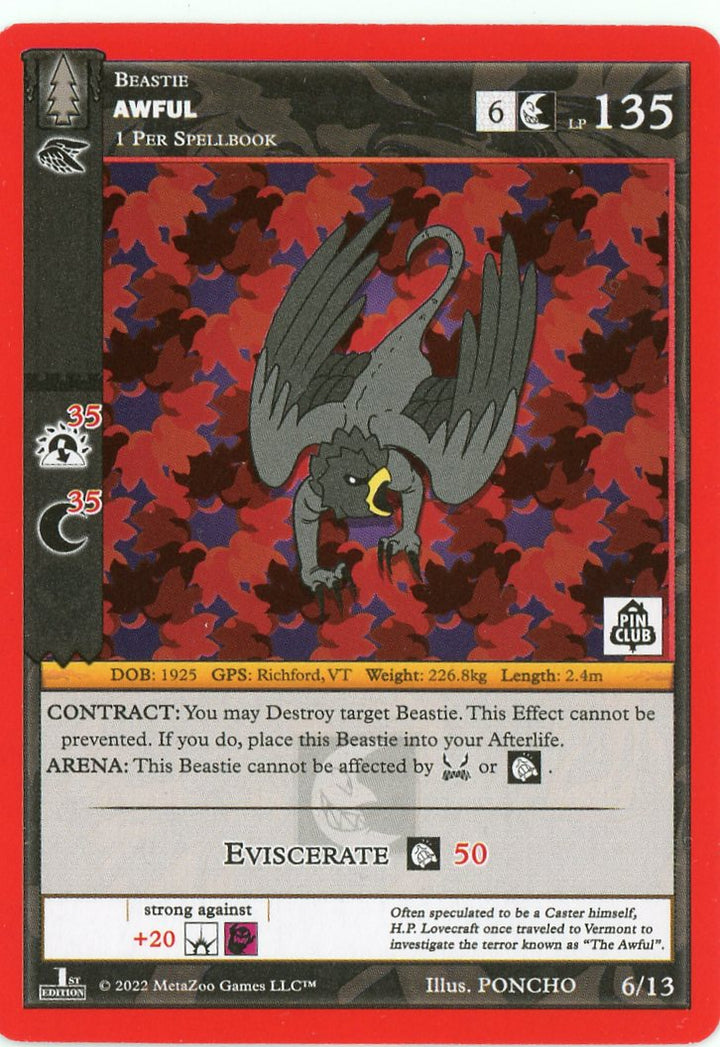 Awful (6/13) [Wilderness Mystery Collection - Pin Club]