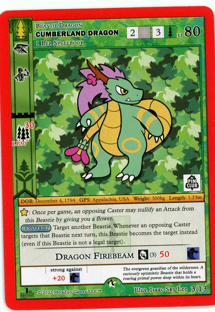 Cumberland Dragon (3/13) [Wilderness Mystery Collection - Pin Club]