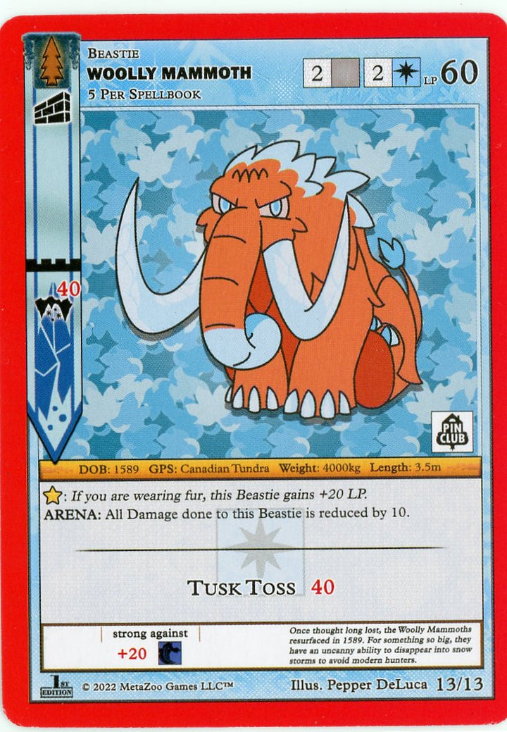 Woolly Mammoth (13/13) [Wilderness Mystery Collection - Pin Club]