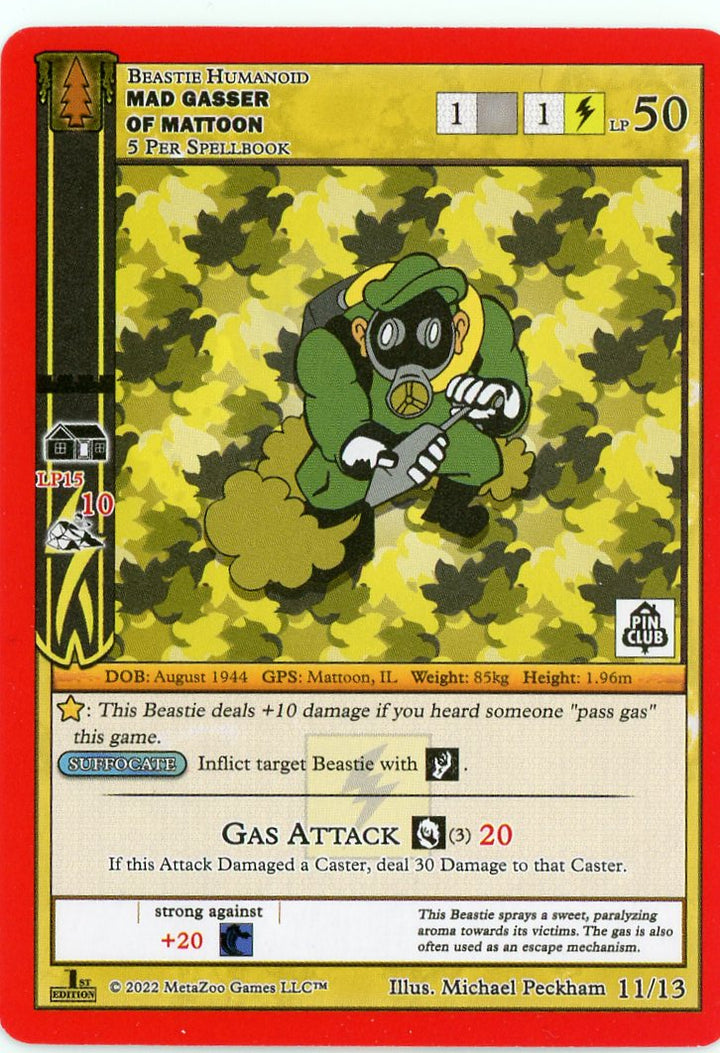 Mad Gasser of Mattoon (11/13) [Wilderness Mystery Collection - Pin Club]