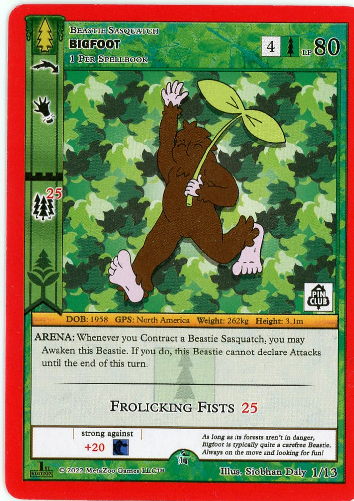 Bigfoot (1/13) [Wilderness Mystery Collection - Pin Club]