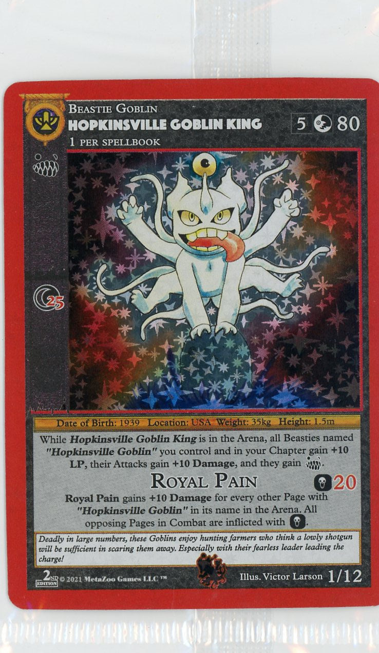 MetaZoo TCG: Cryptid Nation Theme Deck - Hopkinsville Goblin King