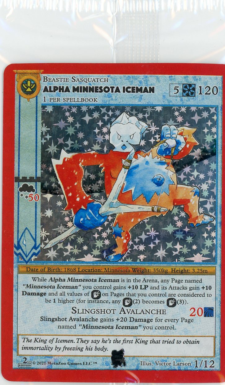 Alpha Minnesota Iceman (1) [Cryptid Nation: Second Edition Tribal Theme Decks]