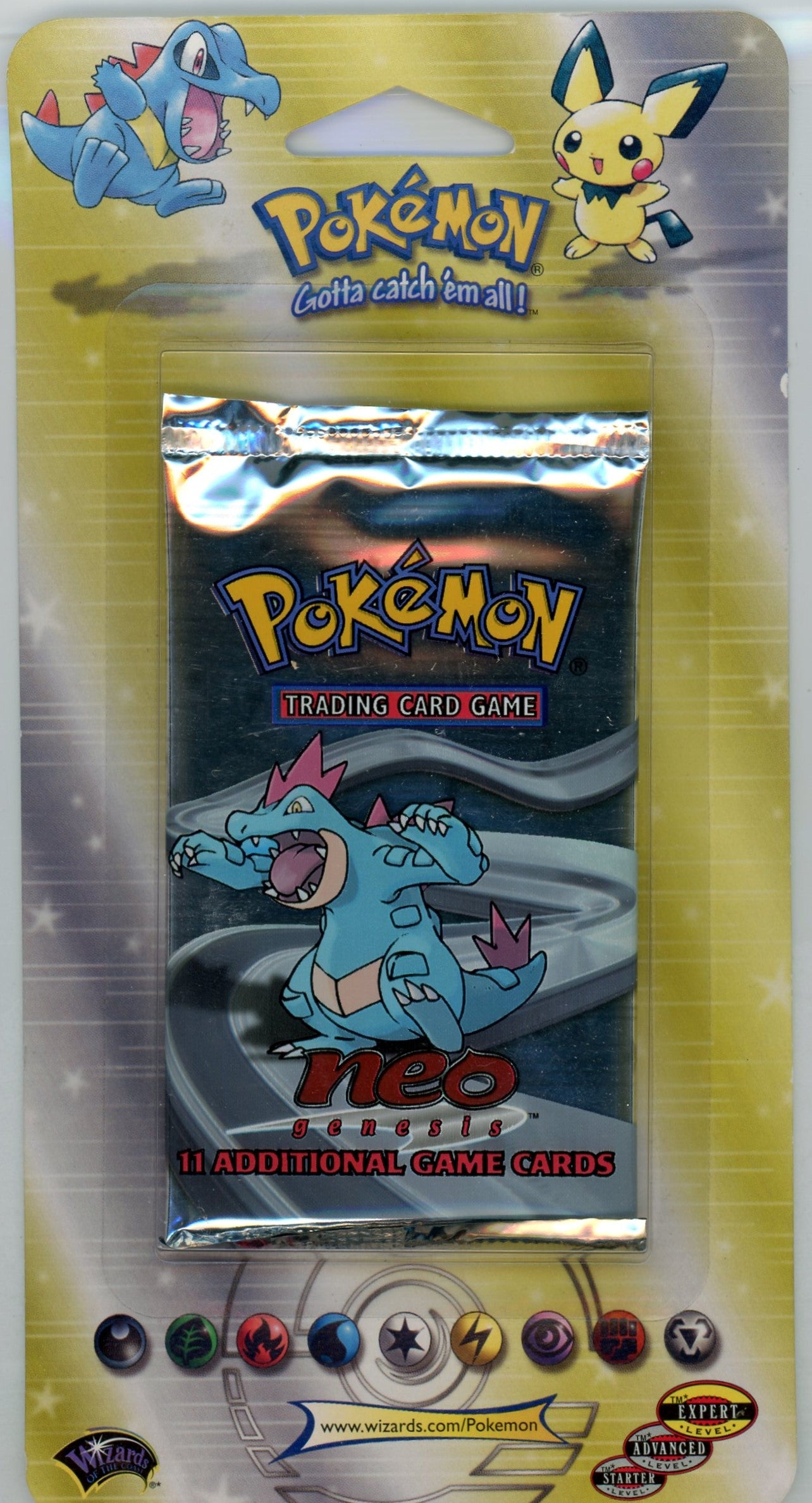 (WOTC) Pokémon Neo Genesis Blister Pack - Unlimited - Feraligatr (2000)