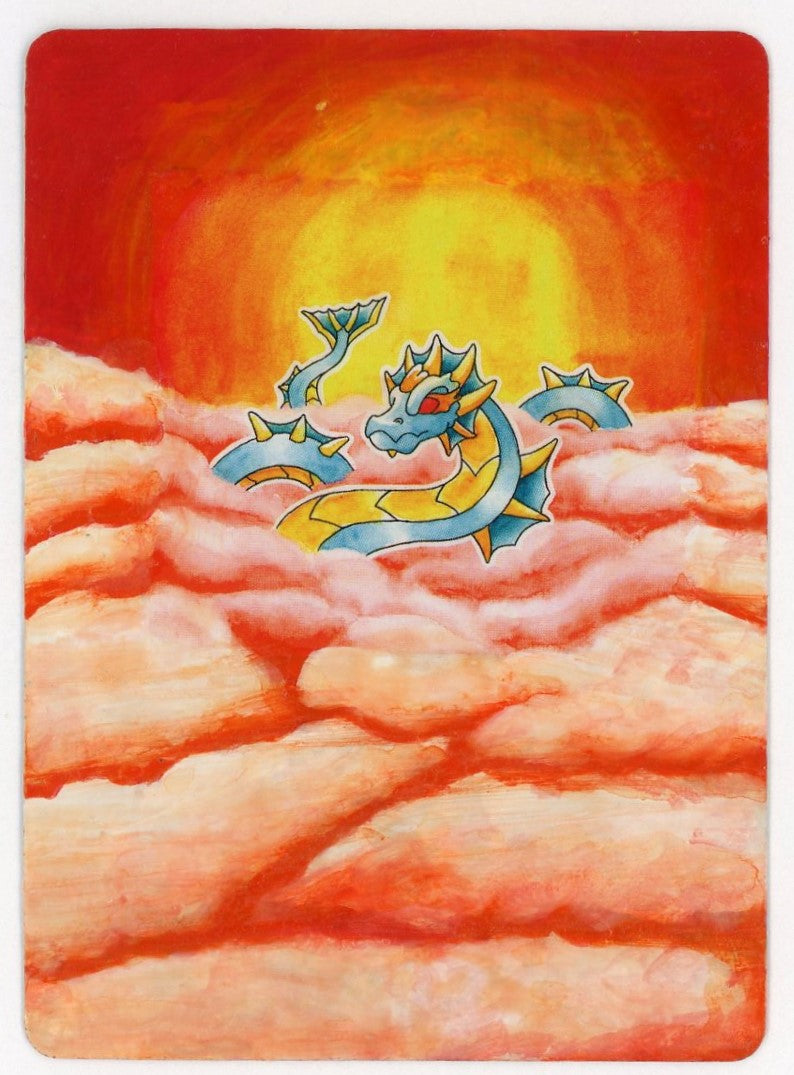 Hand-Painted Art Card - Sky Snake, 1 of 1 - Acryllic Paint - Amanda Wenger