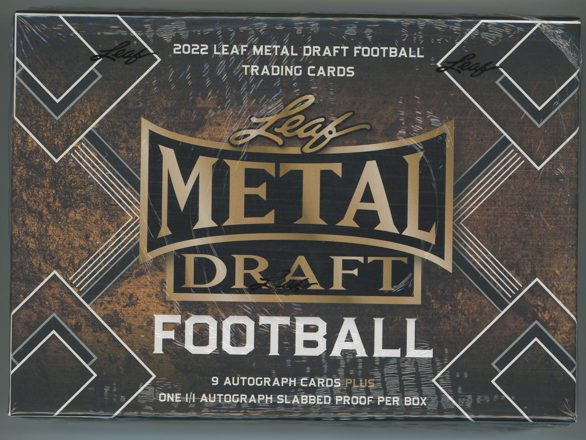 2023 Leaf Metal Draft Football Jumbo 8-Box Case Price Release Date Checklist