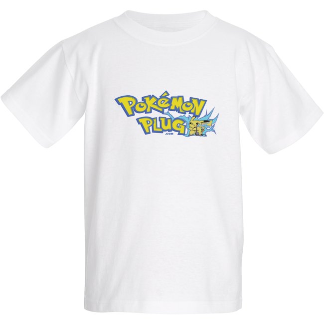 Pokémon Plug YOUTH SIZE Short Sleeve T-Shirt - White