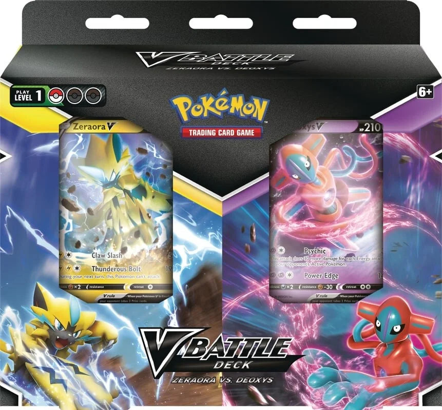 Pokémon TCG: V Battle Deck Bundle - Zeraora Vs. Deoxys